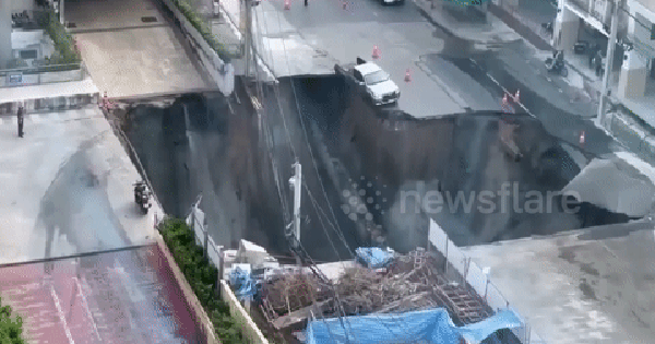 Kinh hoàng trước bệnh viện: "Hố tử thần" sâu 50m, diện tích gần 900m2 xuất hiện, khu vực phải sơ tán gấp