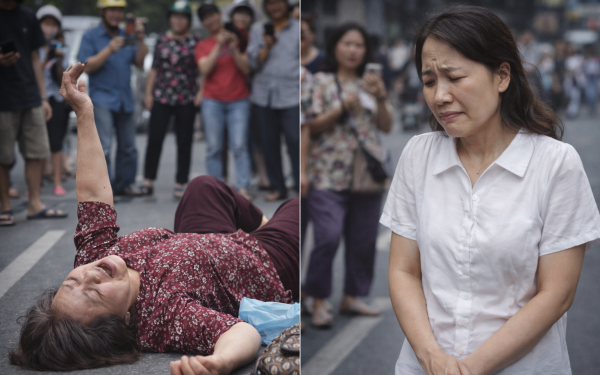 TAI QUÁI: Con không cho đủ tiền, mẹ nằm giữa chợ, la làng nói con 