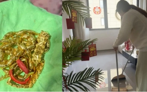 Dọn nhà đón Tết, cô gái vứt nhầm 100g trang sức vàng, trị giá gần 400 triệu đồng vào thùng rác