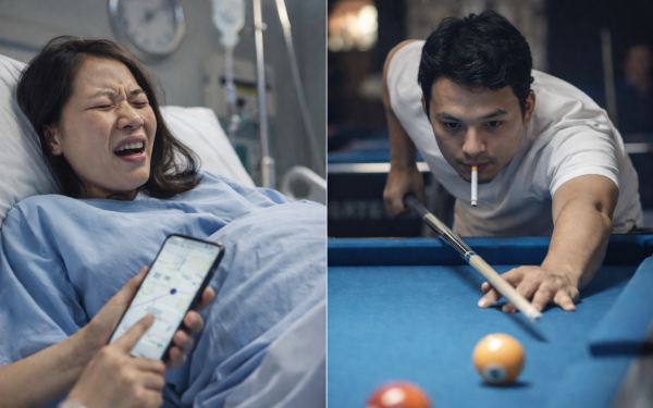 Vợ vỡ ối sắp sinh check định vị thấy chồng ở quán bida, khẩn thiết gọi điện nhưng chồng chỉ đáp gọn lỏn 