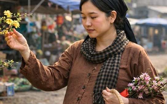 Đang mua hoa chưng Tết tình cờ gặp mẹ chồng cũ, bà chỉ vào bụng tôi nói 1 câu khiến cả chợ ngoái nhìn