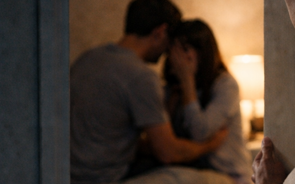 Chồng đòi ngủ riêng khi tôi mang thai, nửa đêm nghe thấy tiếng khóc, mở cửa ra tôi sững sờ