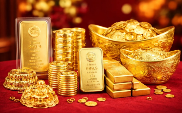 Giá vàng ngày vía Thần Tài: Thế giới nhảy múa, dự báo đạt đỉnh 6.300 USD/ounce, vàng nhẫn có "diễn biến lạ"