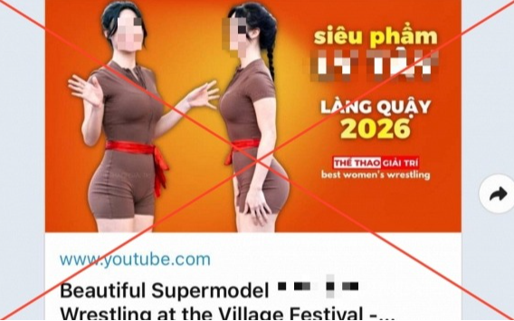 Một nữ đô vật lên tiếng về việc bị quấy rối tại giải vật hội làng ở Hà Nội