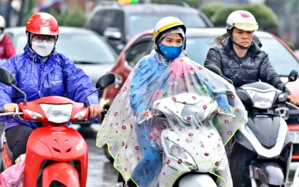 Từ hôm nay (13/3), không khí lạnh sẽ tràn về miền Bắc gây mưa rào liên tiếp nhiều ngày