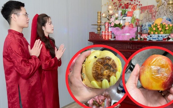 Đặt tráp cưới 11,5 triệu nhưng nhận về toàn hoa quả thối rữa, chú rể phải xin lỗi bố mẹ vợ: Phía dịch vụ nói gì?