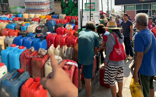 Bức ảnh chụp tại một trạm xăng khiến mọi người bàn tán xôn xao