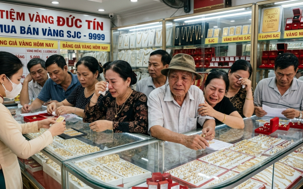 Người dân vẫn đang phải mua vàng với giá cao bất thường
