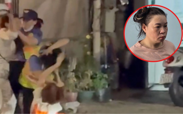 Chân dung người phụ nữ vượt rào chắn, hành hung nhân viên gác tàu ở Đà Nẵng, đã bị bắt giữ