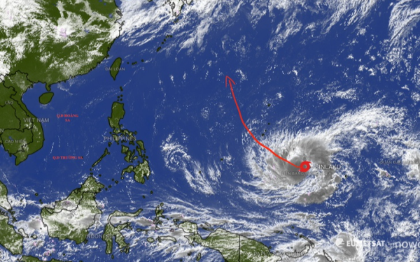 Bão Sinlaku hình thành, có thể trở thành cơn bão mạnh nhất từ đầu mùa