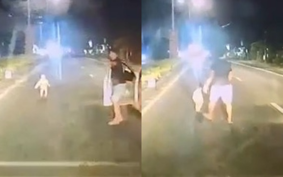 Thót tim clip tài xế bỏ xe cứu bé gái chạy ra giữa đường, đứng ngay trước đầu ô tô ở TP.HCM