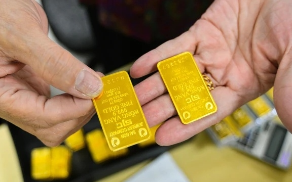 Giá vàng miếng SJC xuống thấp nhất trong vòng 1 tháng