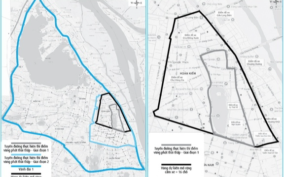 Lộ trình cấm xe xăng vào nội đô Hà Nội từ 1.7