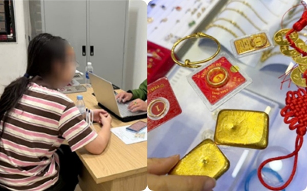 Nữ sinh Hà Nội mang 114 chỉ vàng đi bán, chủ tiệm vừa nhìn mặt đã vội báo công an