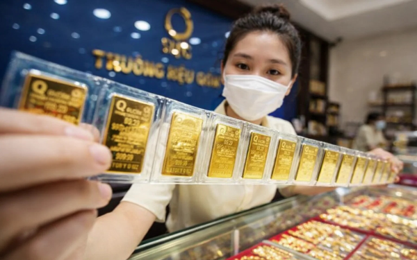 Giá vàng miếng SJC, vàng nhẫn cao nhất trong 1 tuần