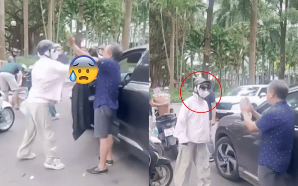 Va chạm giao thông, người phụ nữ đèo con nhỏ lao vào lăng mạ, đánh đập tài xế ô tô