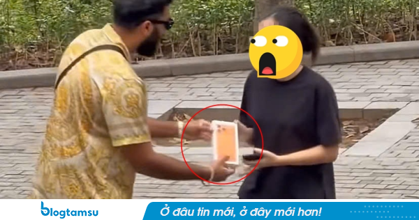 TikToker 9 triệu fan bị nghi dàn dựng video tặng iPhone cho cô gái người Việt, dân mạng phẫn nộ