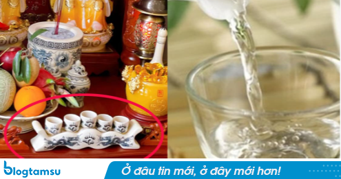 Nước cúng trên bàn thờ là nước lã hay đã đun sôi?