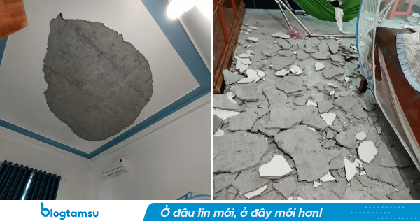Nghệ An: Mảng vữa trần nhà rơi trúng, bé trai không qua khỏi trong lúc ngủ