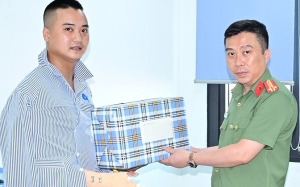 Chân dung Đại úy Công an bị thương khi khống chế đối tượng trong vụ việc tại Lạch Tray