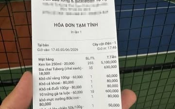 Sân pickleball bị réo tên vì hóa đơn gần 7 triệu đồng, đơn vị liên quan lên tiếng về thông tin hàng trăm lon bia