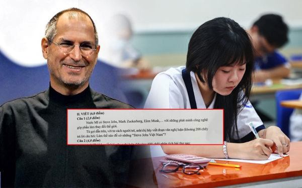 Thí sinh phản đề câu ‘Steve Jobs Việt Nam’ trong đề Văn tốt nghiệp THPT liệu có bị mất điểm?