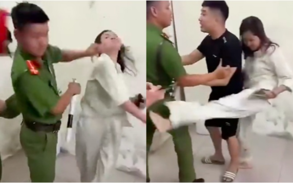 Nhân thân đặc biệt của người phụ nữ có hành động không đúng mực với công an ở Thái Nguyên