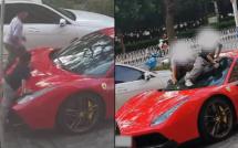 Ferrari 14 tỷ bị 4 đứa trẻ leo lên làm 