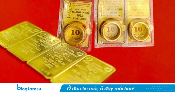 Giá vàng ngày 1/7 tiếp tục giảm mạnh