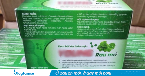 Thu hồi toàn quốc kem bôi da thảo mộc nổi tiếng chiết xuất từ RAU MÁ