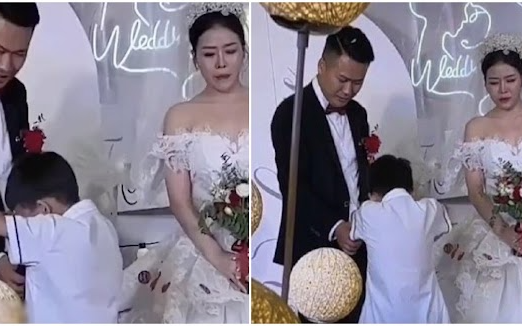 Con trai chạy đến đám cưới cầu xin chồng mới của mẹ một điều khiến ai cũng xót xa vô cùng