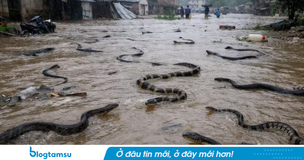 Tình hình trại nuôi rắn bị lũ cuốn khiến 900 con rắn sổng chuồng ở Trung Quốc: Nhiều người bị cắn, đã có trường hợp tử vong