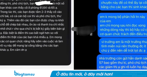 NÓNG: Xuất hiện tố cáo vi phạm thi tốt nghiệp THPT ở Quảng Trị, công an chính thức vào cuộc xác minh