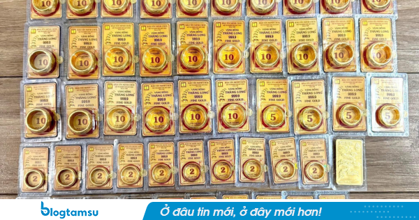 Giá vàng hôm nay: Vàng SJC 