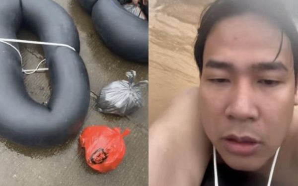 Con trai ôm lốp xe bơi hơn 3 giờ giữa lũ dữ để tìm cha mẹ khiến nhiều người nghẹn lòng