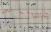 “Từ nào bỏ dấu sắc vẫn giữ nguyên nghĩa”, đáp án của bé tiểu học nhận điểm 10 tuyệt đối
