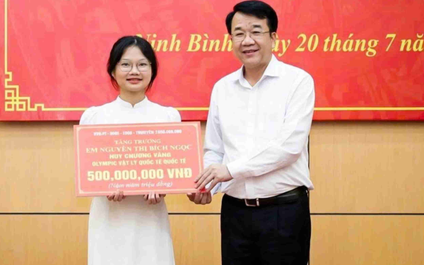 Học sinh giỏi quốc tế được thưởng 500 triệu, 1 tỷ đồng