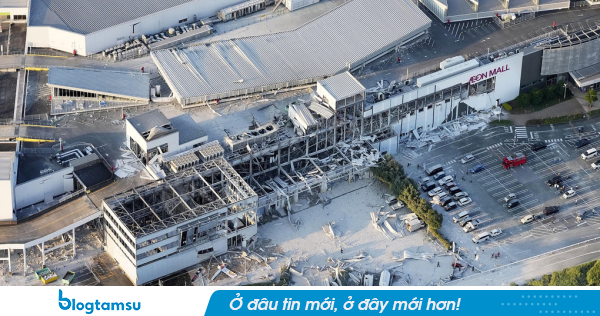 Sập trung tâm thương mại Aeon Mall do động đất ở Nhật Bản, CẬP NHẬT số người thương vong mới nhất