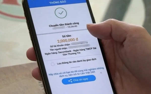 Cảnh báo: Tài khoản ngân hàng có thể bị phong tỏa nếu nhận hoặc chuyển tiền với nội dung này