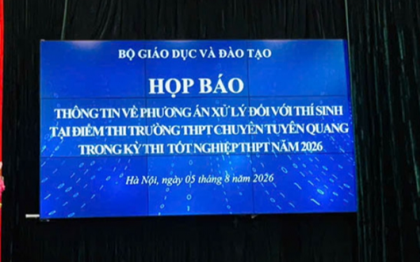 Bộ GD&ĐT họp báo: Công bố phương án xử lý 328 thí sinh trong vụ gian lận thi tại Tuyên Quang