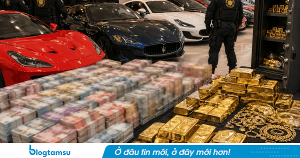 Khám xét nhà riêng, thu giữ 200kg vàng cùng 250 tỷ đồng tiền mặt của doanh nhân SN 1981