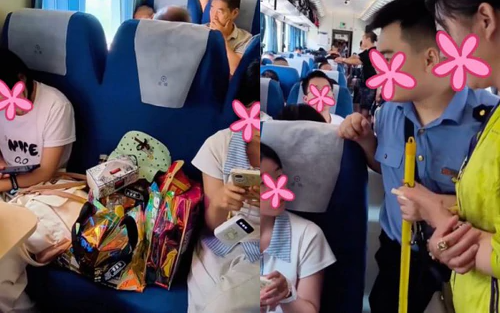 Hai bạn nữ mua 3 vé nhưng chỉ ngồi 2 ghế, không chịu nhường chỗ: Người phụ nữ gọi nhân viên tàu và cái kết