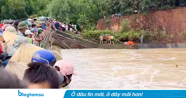 Đã tìm thấy người đàn ông bị nước cuốn trôi ở khu vực hạ nguồn gần cầu ở Nghệ An