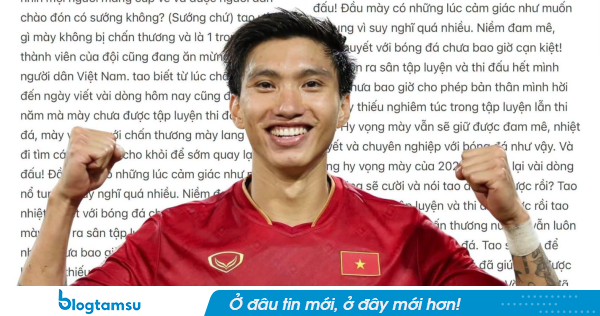 Xót xa với tâm thư của Đoàn Văn Hậu