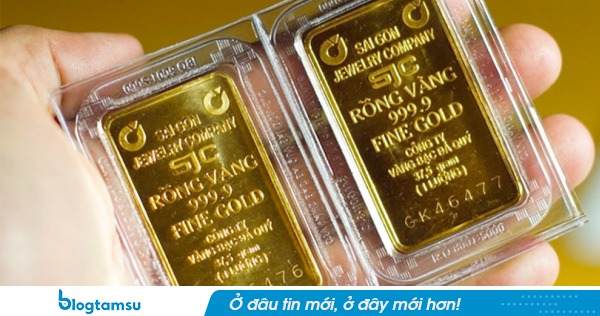 Giá vàng miếng giảm đến 1 triệu đồng