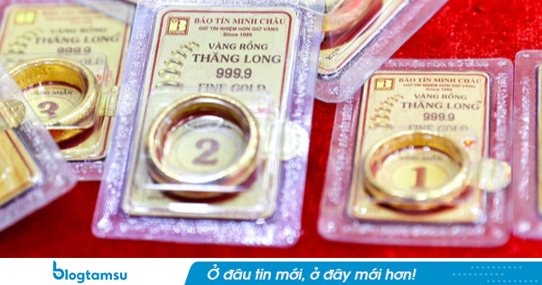 Giá vàng miếng, vàng nhẫn chiều 8/9
