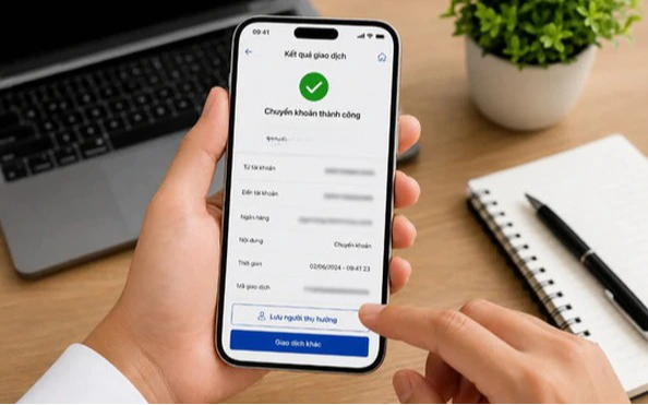 Chuyển khoản thành công 499.000.000 đồng vào tài khoản của H.V.L., người đàn ông ở Quảng Ninh vội báo công an