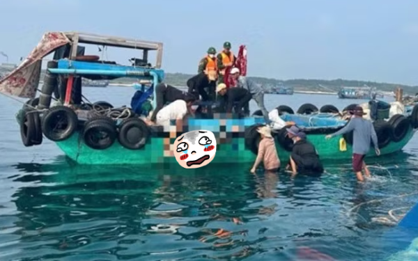 Tìm thấy thi thể thuyền viên mất tích vụ lật tàu gần đảo Phú Quý