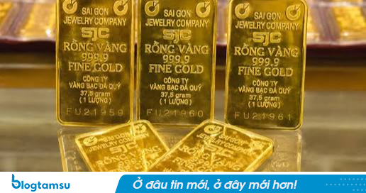 Giá vàng miếng, vàng nhẫn trơn sáng 1/10