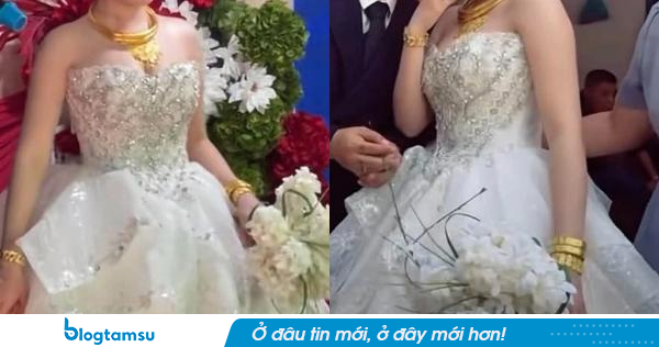 Đám cưới Hoài Lâm, cô dâu Ngọc Trinh đeo vàng trĩu cổ